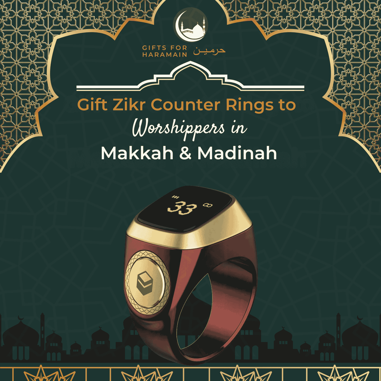 Gift Zikr Counter Rings in Makkah & Madinah – Inspire the Remembrance of Allah