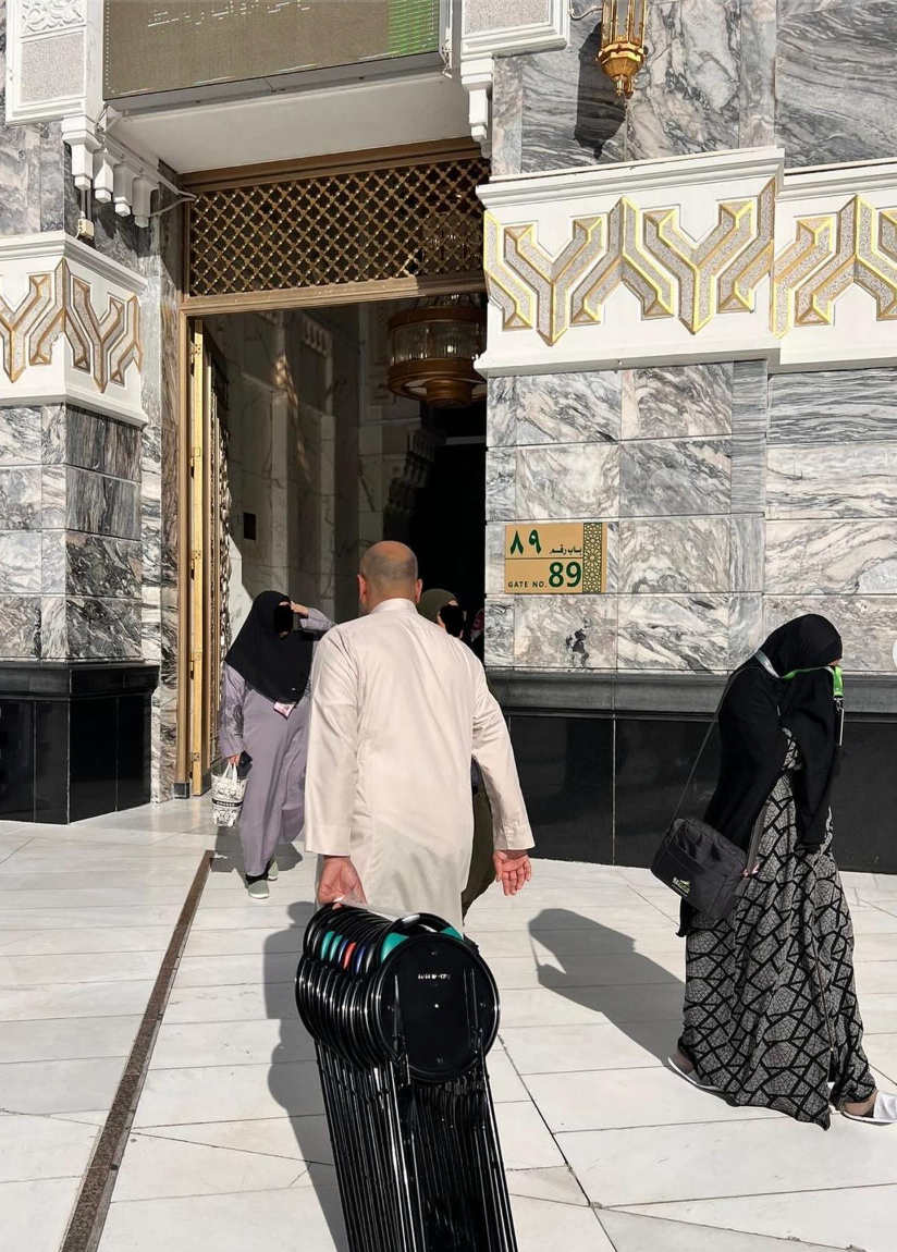 Waqf Prayer Chairs in Masjid Al-Haram, Makkah